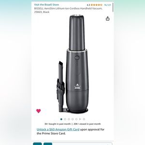 BISSELL AeroSlim Lithium handheld car vacuum